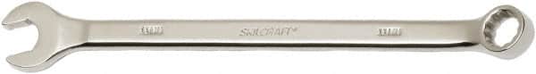 Ability One - 11mm 12 Point Combination Wrench - 15° Offset Angle, Steel, Chrome Finish - Americas Industrial Supply