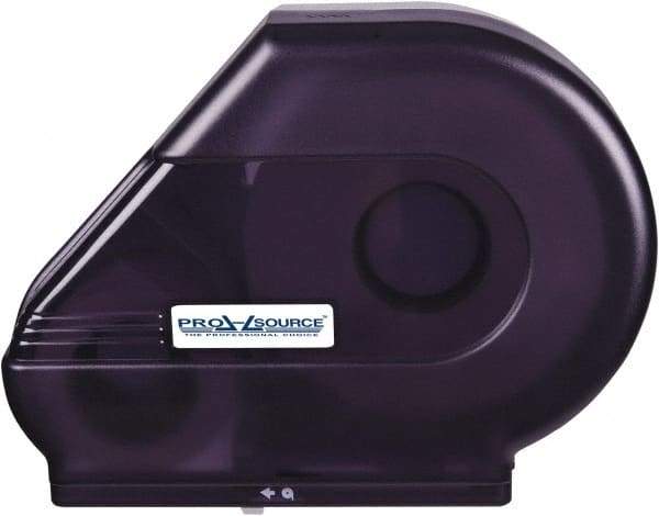 PRO-SOURCE - Jumbo Single Roll Plastic Toilet Tissue Dispenser - 6-1/4" Wide x 14" High x 16-1/2" Deep, Black - Americas Industrial Supply