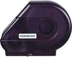 PRO-SOURCE - Jumbo Single Roll Plastic Toilet Tissue Dispenser - 6-1/4" Wide x 14" High x 16-1/2" Deep, Black - Americas Industrial Supply
