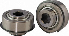 USDI - 1 Row, 2.265" OD, 11/16" Hex Double Shield Conveyor Roller Bearing - 2,450 Lb Capacity, 550 Max RPM, Steel with 52100 Chrome Steel Housing - Americas Industrial Supply