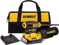 DeWALT - 14,000 OPM, Electric Orbital Sander - Square, Oscillating Sander, 2.3 Amps - Americas Industrial Supply