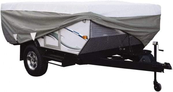 Classic Accessories - Polypropylene RV Protective Cover - 14 to 16' Long, Gray and White - Americas Industrial Supply