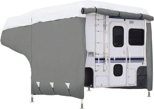 Classic Accessories - Polypropylene RV Protective Cover - 8 to 10' Long, Gray and White - Americas Industrial Supply