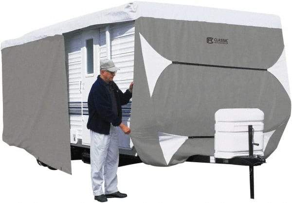 Classic Accessories - Polypropylene RV Protective Cover - 22 to 23' Long x 118" High, Gray and White - Americas Industrial Supply