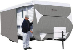 Classic Accessories - Polypropylene RV Protective Cover - 20 to 22' Long x 118" High, Gray and White - Americas Industrial Supply