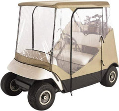 Classic Accessories - Polyester Golf Cart Protective Cover - 83 x 40", Tan - Americas Industrial Supply