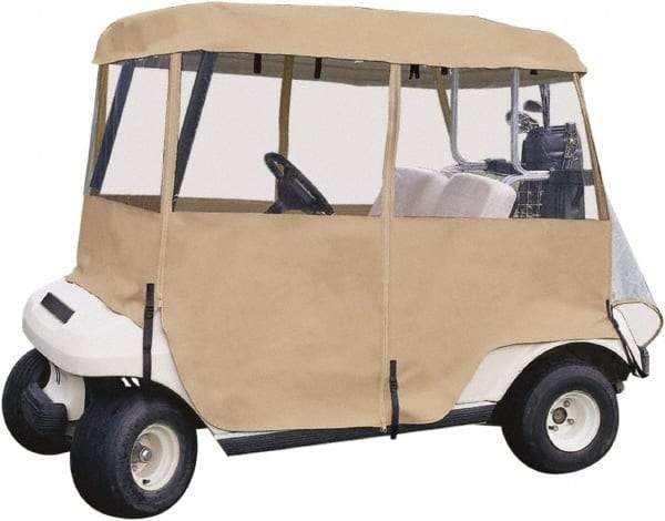 Classic Accessories - Polyester Golf Cart Protective Cover - 66 x 53", Sand - Americas Industrial Supply