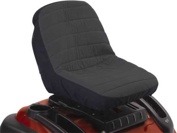 Classic Accessories - Polyester Tractor Seat Protective Cover - 14-1/2 x 19 x 12", Black and Gray - Americas Industrial Supply