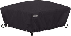 Classic Accessories - Polyester Fire Pit Protective Cover - 30 x 30 x 12", Black - Americas Industrial Supply