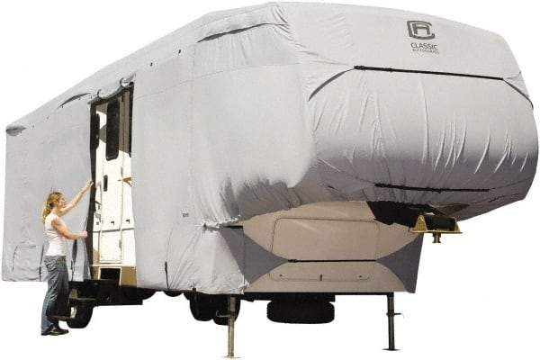 Classic Accessories - Polyester RV Protective Cover - 37 to 41' Long x 140" High, Gray - Americas Industrial Supply