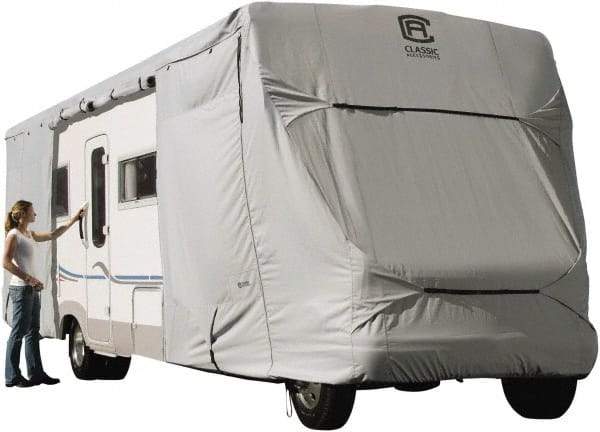 Classic Accessories - Polyester RV Protective Cover - 26 to 29' Long x 122" High, Gray - Americas Industrial Supply