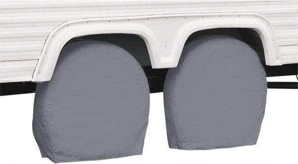 Classic Accessories - Polyvinyl Chloride RV Protective Cover - 36 to 39" Diam x 9" Wide, Gray - Americas Industrial Supply