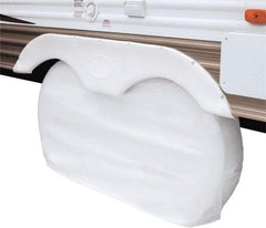 Classic Accessories - Polyvinyl Chloride RV Protective Cover - 30 to 33" Diam x 8" Wide, Snow White - Americas Industrial Supply