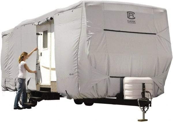 Classic Accessories - Polyester RV Protective Cover - 20 to 22' Long x 118" High, Gray - Americas Industrial Supply