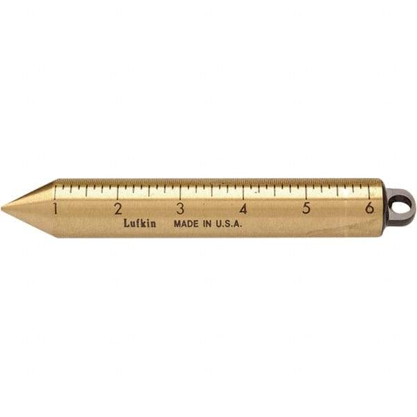 Lufkin - Plumb Bobs Weight (oz.): 20.00 Material: Brass - Americas Industrial Supply