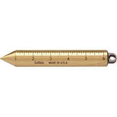 Lufkin - Plumb Bobs Weight (oz.): 20.00 Material: Brass - Americas Industrial Supply