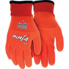 MCR Safety - Size M (8), ANSI Cut Lvl A3, ANSI Puncture Lvl 2, ANSI Abrasion Lvl 3, Hydropellent Polyurethane Coated Cut & Puncture Resistant Gloves - Americas Industrial Supply