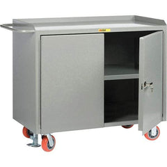 Little Giant - 3,600 Lb Capacity Mobile Service Bench - 41" Wide x 24" Deep x 43" High, Steel, Gray - Americas Industrial Supply