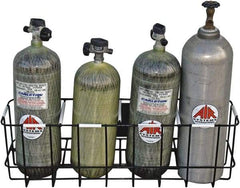 AIR Systems - SCBA/EEBA Air Cylinder Rack - Use with Self-Contained Breathing Apparatus (SCBA) - Americas Industrial Supply