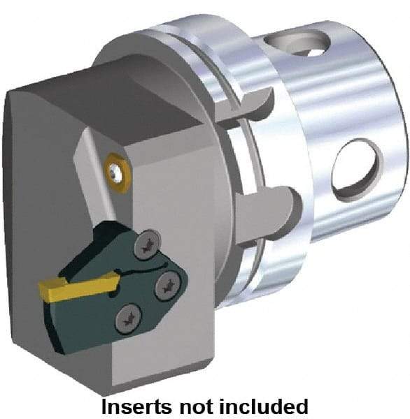 Kennametal - A3 & A4 Modular Blade Insert, 87mm Head Length, Modular Grooving Blade Holder Head - Right Hand Cut, System Size KM4X100, Through Coolant, Series KGME - Americas Industrial Supply