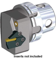 Kennametal - A3 & A4 Modular Blade Insert, 87mm Head Length, Modular Grooving Blade Holder Head - Left Hand Cut, System Size KM4X100, Through Coolant, Series KGME - Americas Industrial Supply