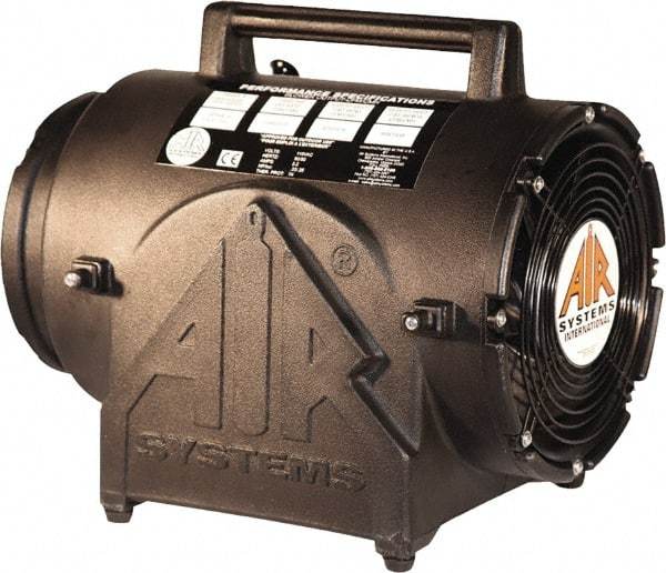 AIR Systems - 8" Inlet, Electric AC Contractor Grade Axial Fan - 0.33 hp, 823 CFM (Free Air), Explosion Proof, 220 Max Voltage Rating - Americas Industrial Supply