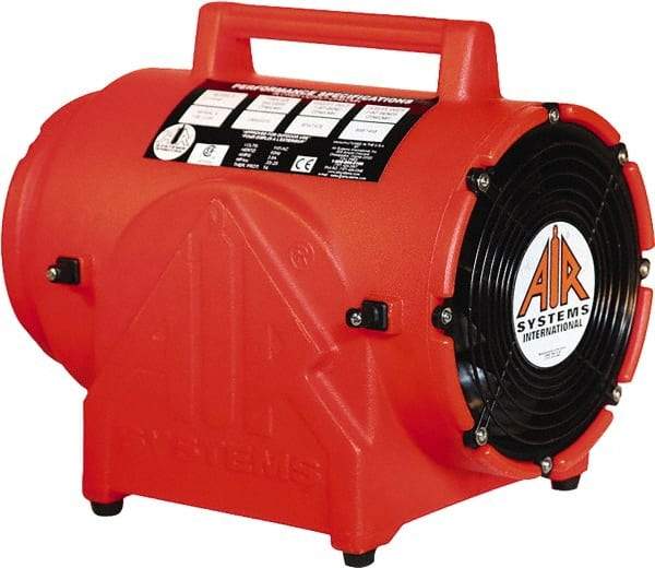 AIR Systems - 8" Inlet, Electric AC Contractor Grade Axial Fan - 0.33 hp, 826 CFM (Free Air), 220 Max Voltage Rating - Americas Industrial Supply