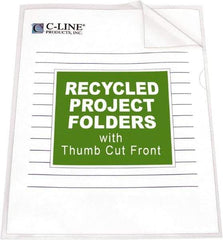 C-LINE - 8-1/2 x 11", Letter Size, Clear, Project Folder - Americas Industrial Supply