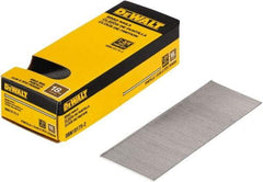 DeWALT - 18 Gauge 1-3/4" Long Brad Nails for Power Nailers - Steel, Bright Finish, Smooth Shank, Straight Stick Collation, Brad Head, Chisel Point - Americas Industrial Supply