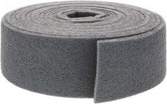 Brite Star - 30' Long x 4" Wide Nonwoven Roll - Very Fine Grade, Gray, Silicon Carbide - Americas Industrial Supply
