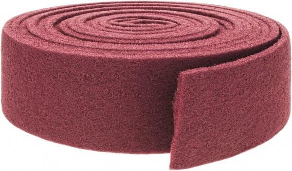 Brite Star - 30' Long x 4" Wide Nonwoven Roll - Very Fine Grade, Purple, Aluminum Oxide - Americas Industrial Supply
