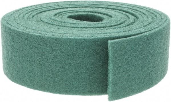 Brite Star - 30' Long x 4" Wide Nonwoven Roll - Fine Grade, Green, Aluminum Oxide - Americas Industrial Supply