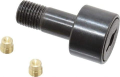 Accurate Bushing - 3/4" Roller Diam x 1/2" Width, 3/8" Stud Diam x 7/8" Length, Stud Cam Follower - Steel, 3/8" Thread Length, 3/8-24 Thread, 1-3/8" OAL, 2,140 Lb Dynamic Cap, 2,260 Lb Static Cap - Americas Industrial Supply