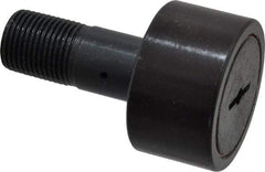 Accurate Bushing - 1-3/4" Roller Diam x 1" Width, 3/4" Stud Diam x 1-3/4" Length, Stud Cam Follower - Steel, 7/8" Thread Length, 3/4-16 Thread, 2-3/4" OAL, 7,870 Lb Dynamic Cap, 7,950 Lb Static Cap - Americas Industrial Supply