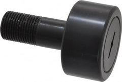 Accurate Bushing - 1-7/8" Roller Diam x 1" Width, 3/4" Stud Diam x 1-3/4" Length, Stud Cam Follower - Steel, 7/8" Thread Length, 3/4-16 Thread, 2-3/4" OAL, 7,870 Lb Dynamic Cap, 7,950 Lb Static Cap - Americas Industrial Supply