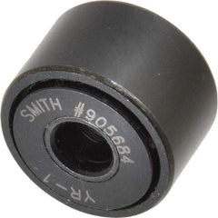 Accurate Bushing - 5/16" Bore, 1" Roller Diam x 5/8" Roller Width, Steel Yoke Cam Follower - 3,030 Lb Dynamic Load Capacity, 11/16" Overall Width - Americas Industrial Supply