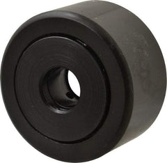 Accurate Bushing - 5/8" Bore, 2-1/4" Roller Diam x 1-1/4" Roller Width, Steel Yoke Cam Follower - 10,370 Lb Dynamic Load Capacity, 1-5/16" Overall Width - Americas Industrial Supply