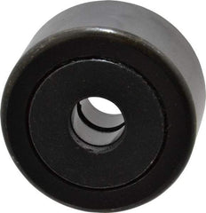 Accurate Bushing - 5/8" Bore, 2-1/4" Roller Diam x 1-1/4" Roller Width, Steel Yoke Cam Follower - 10,370 Lb Dynamic Load Capacity, 1-5/16" Overall Width - Americas Industrial Supply