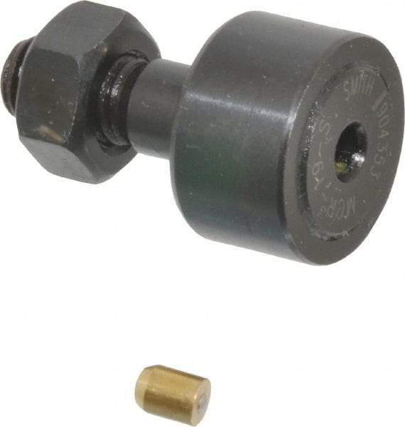 Accurate Bushing - 19mm Roller Diam x 11mm Width, 8mm Stud Diam x 20mm Length, Sealed Stud Cam Follower - Steel, 10mm Thread Length, M8x1.25 Thread, 32mm OAL, 4,250 N Dynamic Cap, 4,600 N Static Cap - Americas Industrial Supply