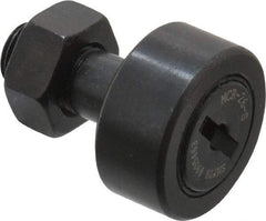 Accurate Bushing - 26mm Roller Diam x 12mm Width, 10mm Stud Diam x 23mm Length, Sealed Stud Cam Follower - Steel, 12mm Thread Length, M10x1 Thread, 36mm OAL, 5,700 N Dynamic Cap, 6,500 N Static Cap - Americas Industrial Supply