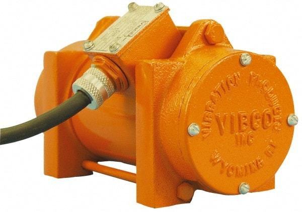 Vibco - 1 Phase, 0.4 Amp, 115 Volt, 8-3/16" Long, Electric Vibrators - 75 to 150 Lbs. Force, 63 Decibels - Americas Industrial Supply