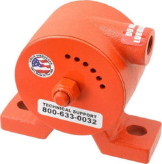 Vibco - 600 Lb. Force, 11 Cubic Feet per Minute, 6,800 RPM, 69 Decibel, Pneumatic Vibrator - 5-5/16" Long x 1-1/2" Wide x 4-5/8" High, 3/8 Port Inlet - Americas Industrial Supply