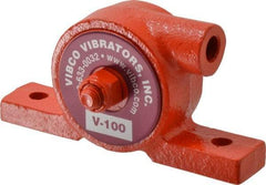 Vibco - 55 Lb. Force, 6 Cubic Feet per Minute, 24,000 RPM, 75 Decibel, Pneumatic Vibrator - 3-7/8" Long x 3/4" Wide x 2" High, 1/8 Port Inlet, 1/8 Port Outlet - Americas Industrial Supply