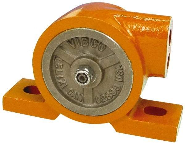 Vibco - 650 Lb. Force, 17 Cubic Feet per Minute, 10,000 RPM, 78 Decibel, Pneumatic Vibrator - 5-9/16" Long x 1-1/2" Wide x 4-3/4" High, 3/8 Port Inlet, 3/8 Port Outlet - Americas Industrial Supply