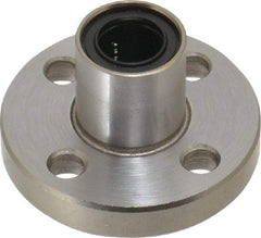 Value Collection - 3/8" ID, Round Flanged Single Linear Bearing - 5/8" OD - Americas Industrial Supply