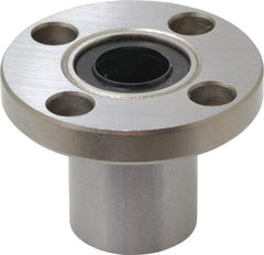 Value Collection - 1/2" ID, Round Flanged Single Linear Bearing - 7/8" OD - Americas Industrial Supply