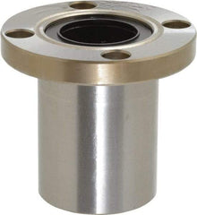 Value Collection - 1" ID, Round Flanged Single Linear Bearing - 1-9/16" OD - Americas Industrial Supply