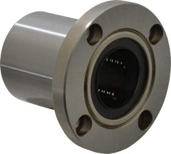 Value Collection - 1-1/4" ID, Round Flanged Single Linear Bearing - 2" OD - Americas Industrial Supply
