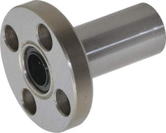 Value Collection - 3/8" ID, Round Flanged Double Linear Bearing - 5/8" OD - Americas Industrial Supply
