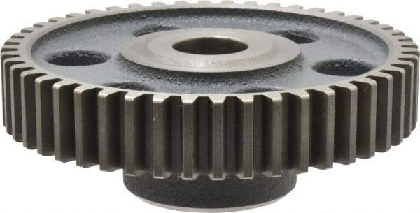 Boston Gear - 12 Pitch, 4" Pitch Diam, 48 Tooth Spur Gear - 3/4" Face Width, 3/4" Bore Diam, 1-3/4" Hub Diam, 14.5° Pressure Angle, Steel - Americas Industrial Supply